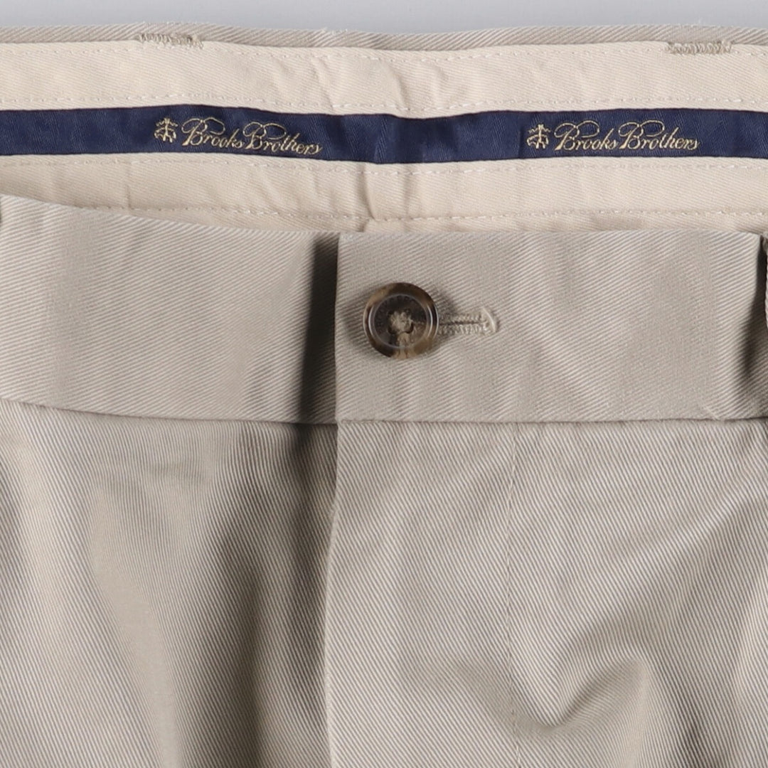 Brooks Brothers Two-pleat Chino Pants, Men's, Size W35 cotton Beige type Vintage Second Hand