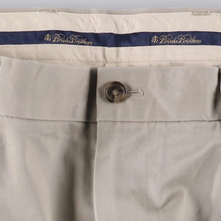 Brooks Brothers Two-pleat Chino Pants, Men's, Size W35 cotton Beige type Vintage Second Hand