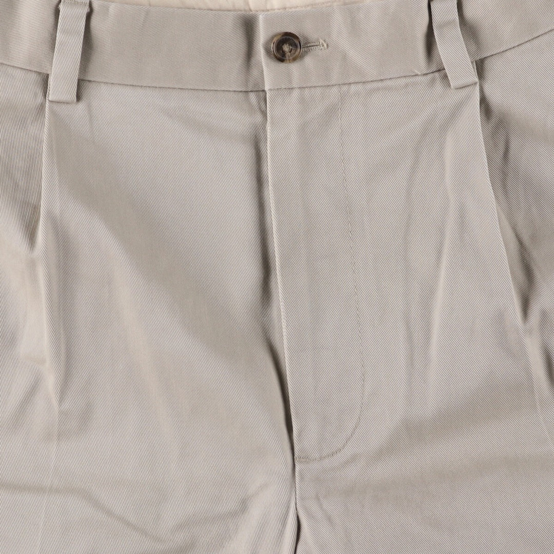 Brooks Brothers Two-pleat Chino Pants, Men's, Size W35 cotton Beige type Vintage Second Hand