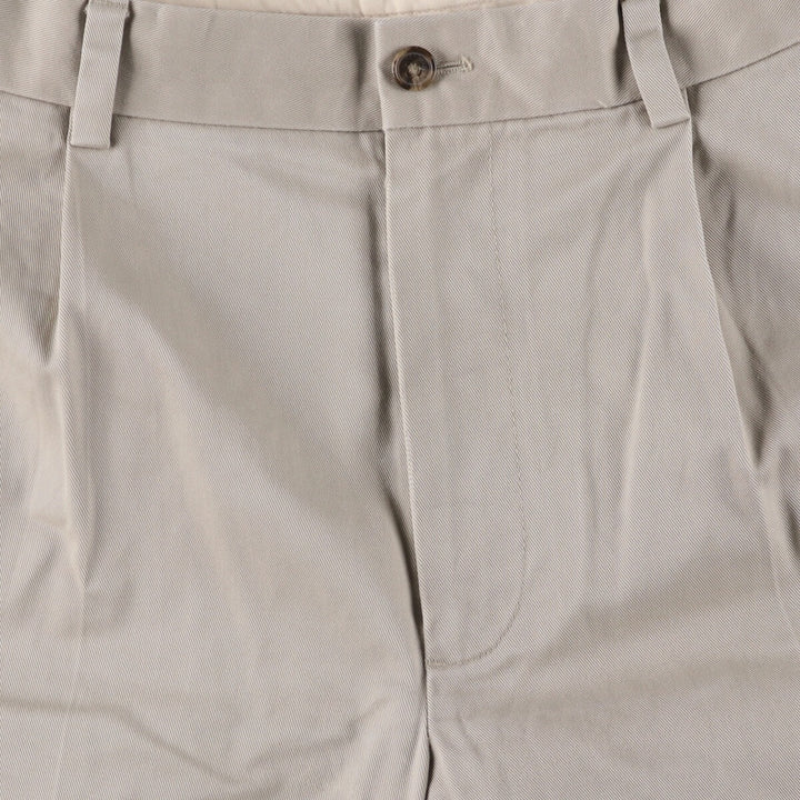 Brooks Brothers Two-pleat Chino Pants, Men's, Size W35 cotton Beige type Vintage Second Hand