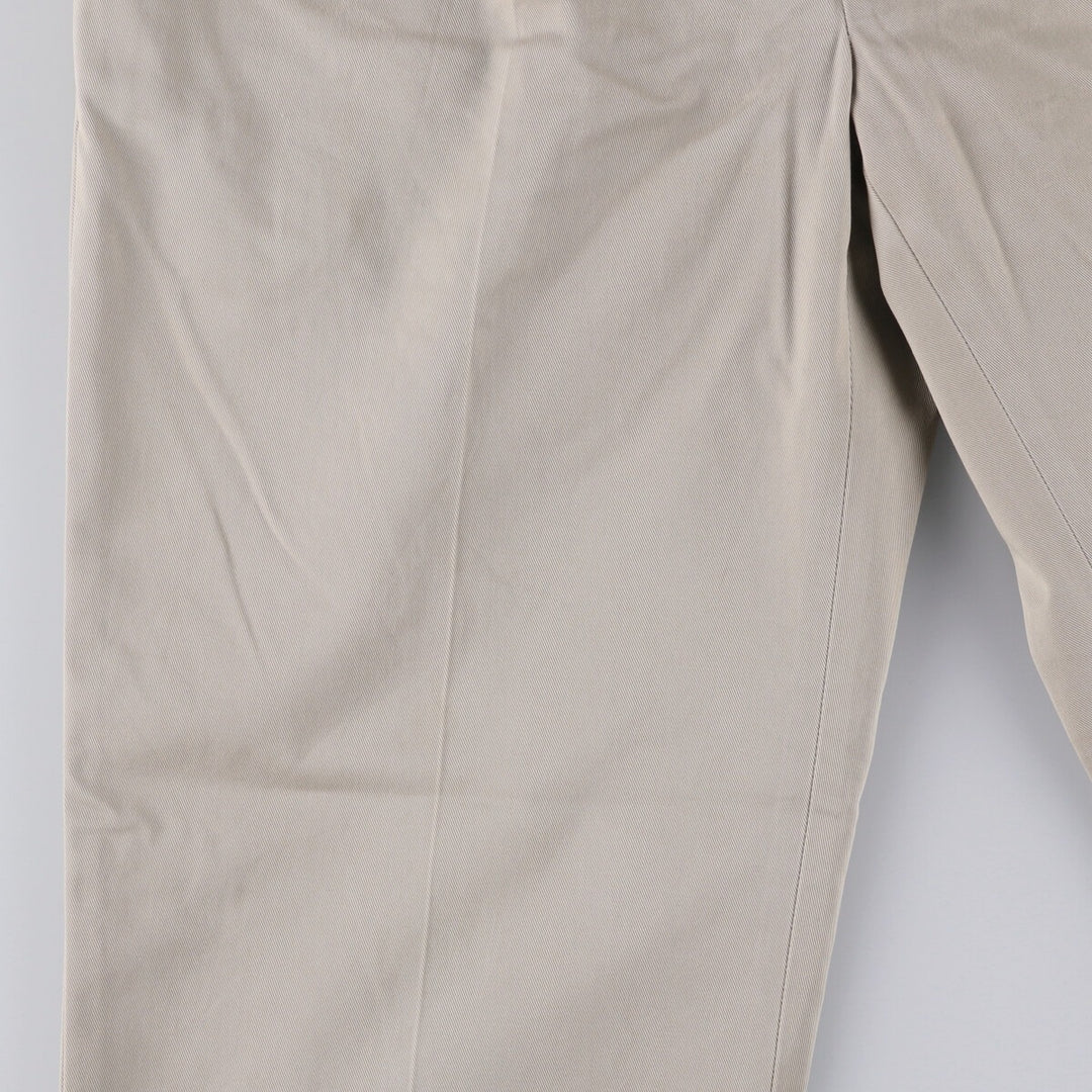 Brooks Brothers Two-pleat Chino Pants, Men's, Size W35 cotton Beige type Vintage Second Hand