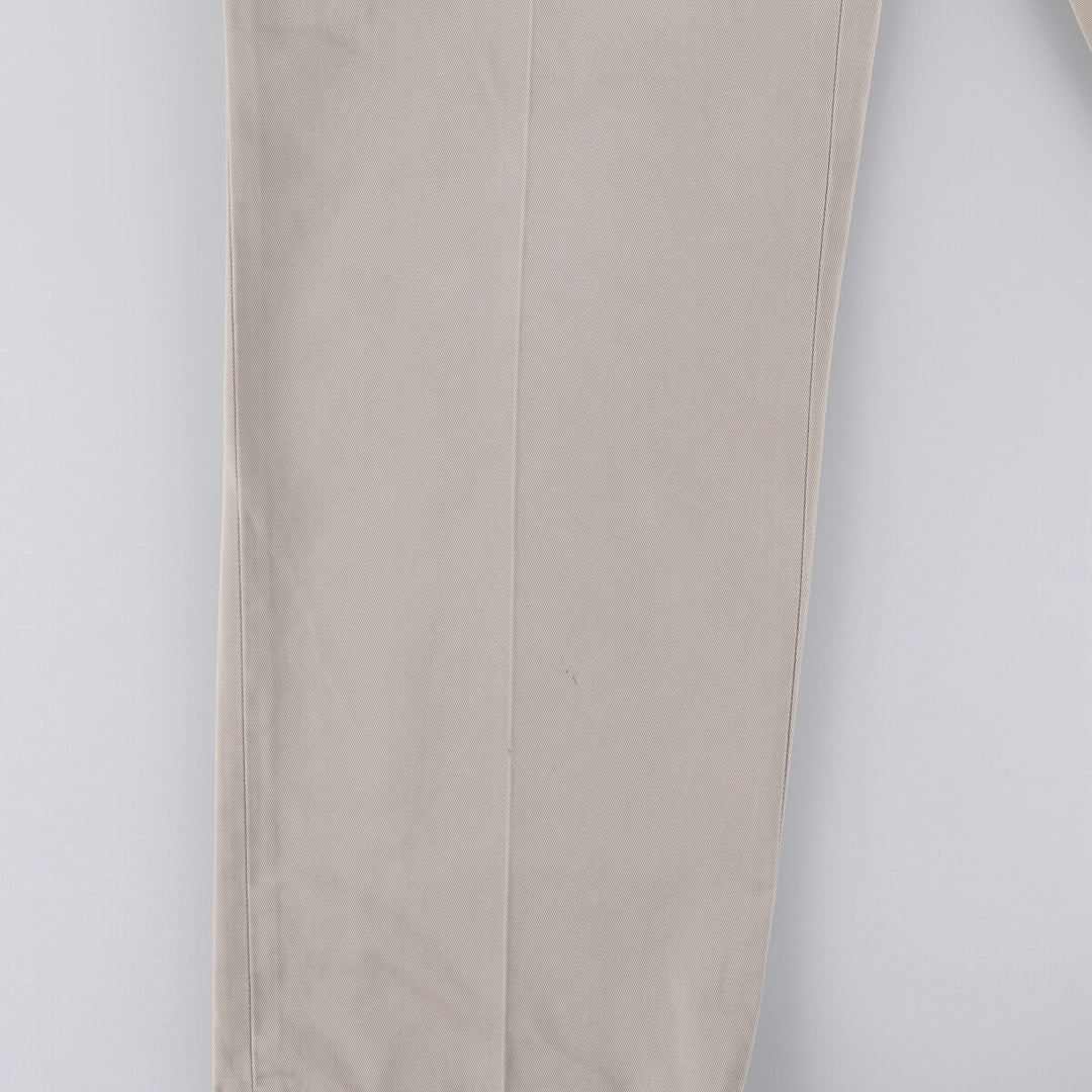 Brooks Brothers Two-pleat Chino Pants, Men's, Size W35 cotton Beige type Vintage Second Hand