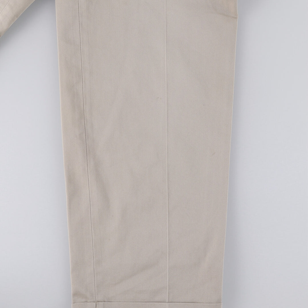 Brooks Brothers Two-pleat Chino Pants, Men's, Size W35 cotton Beige type Vintage Second Hand
