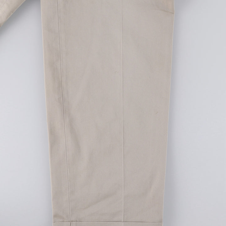 Brooks Brothers Two-pleat Chino Pants, Men's, Size W35 cotton Beige type Vintage Second Hand
