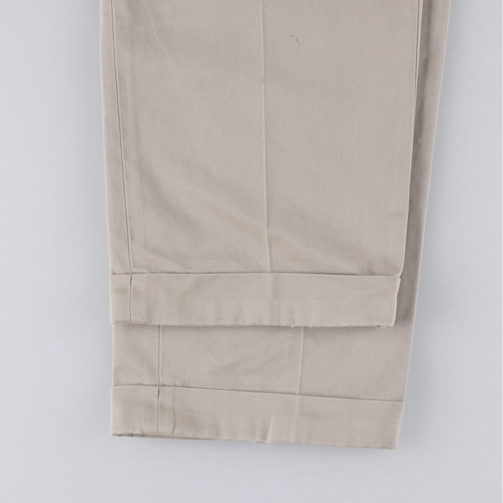 Brooks Brothers Two-pleat Chino Pants, Men's, Size W35 cotton Beige type Vintage Second Hand