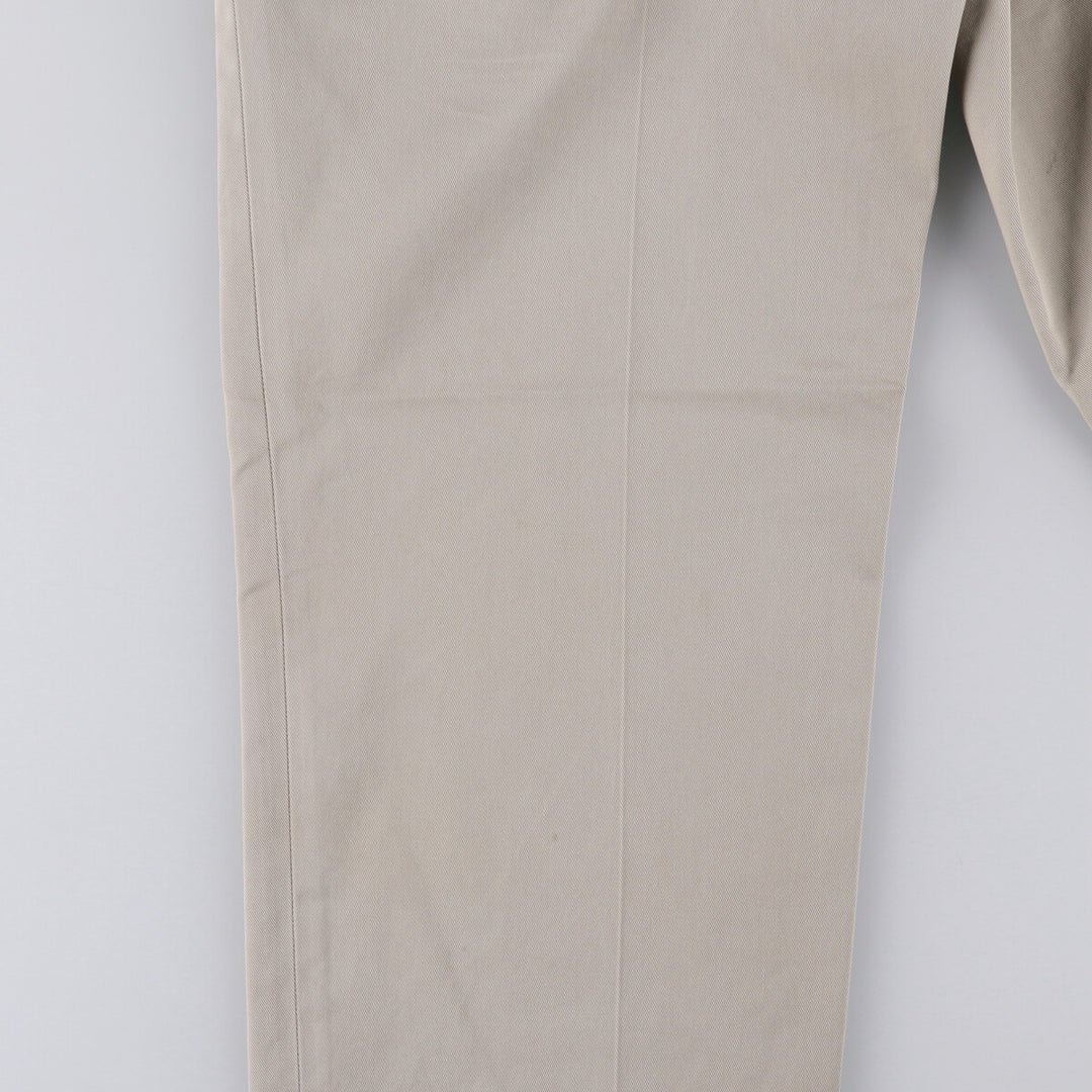 Brooks Brothers Two-pleat Chino Pants, Men's, Size W35 cotton Beige type Vintage Second Hand
