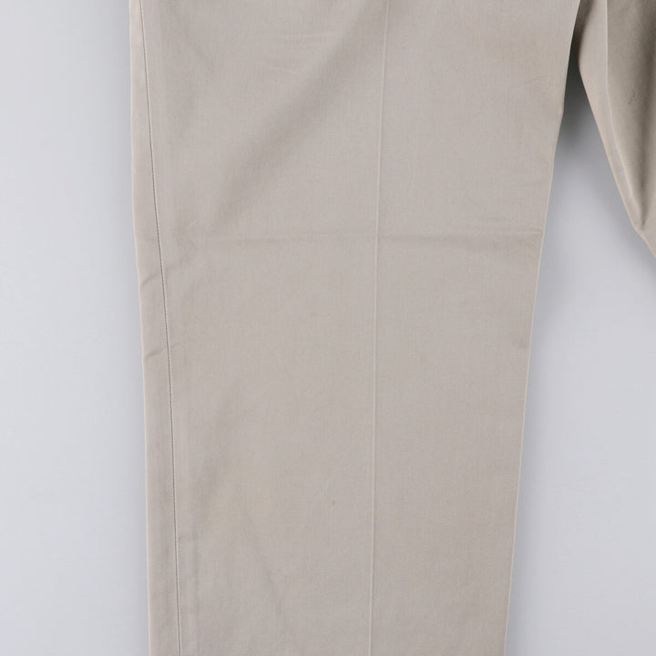 Brooks Brothers Two-pleat Chino Pants, Men's, Size W35 cotton Beige type Vintage Second Hand