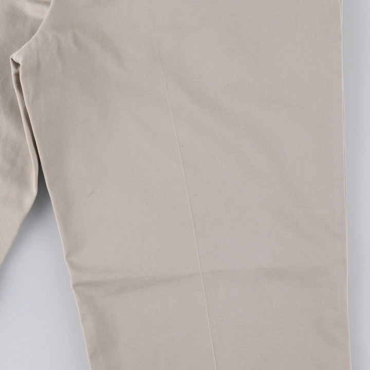 Brooks Brothers Two-pleat Chino Pants, Men's, Size W35 cotton Beige type Vintage Second Hand