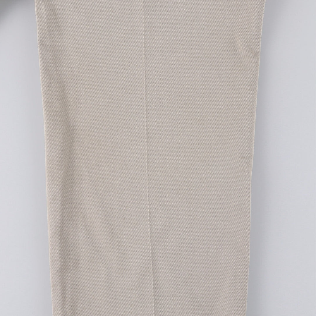 Brooks Brothers Two-pleat Chino Pants, Men's, Size W35 cotton Beige type Vintage Second Hand