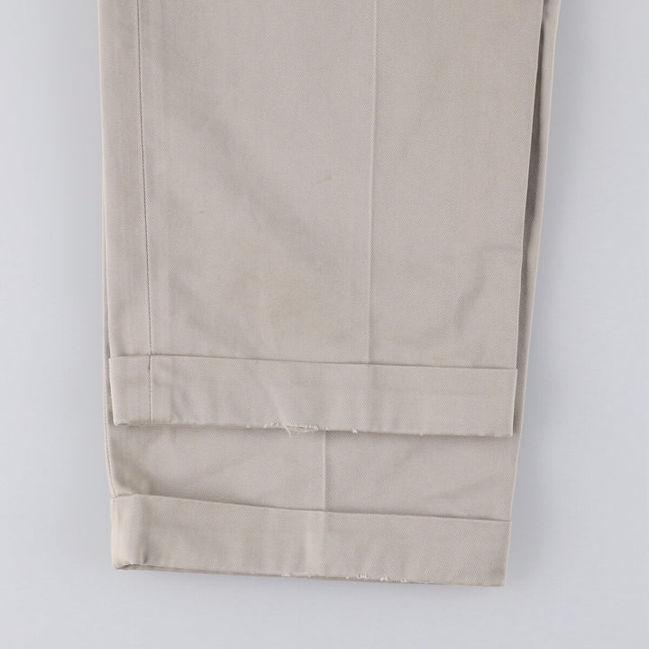 Brooks Brothers Two-pleat Chino Pants, Men's, Size W35 cotton Beige type Vintage Second Hand
