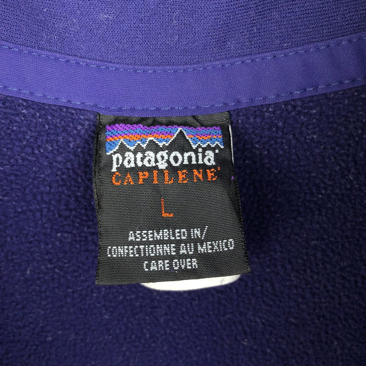 Patagonia CAPILENE 43610FA Half-Zip Fleece Pullover, Women's Size L polyester purple type Vintage Second Hand