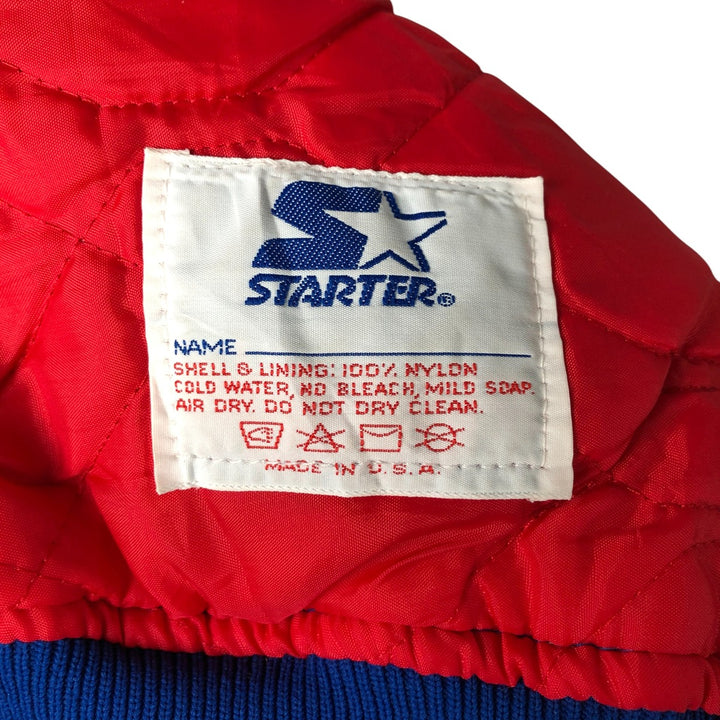 Starter NFL New York Giants Padded Nylon Stadium Jacket, Made in USA, Men's Size XL Nylon blue type Vintage Second Hand