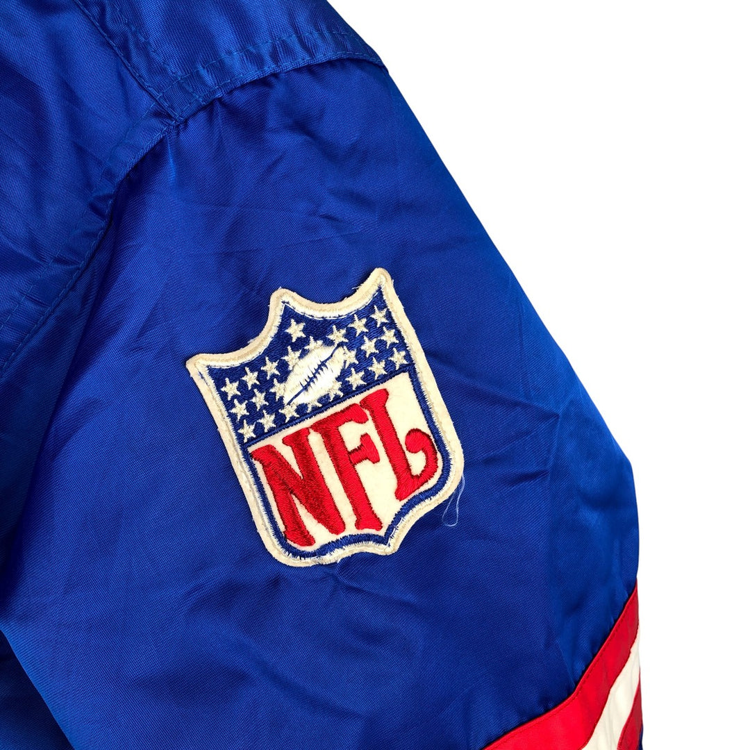 Starter NFL New York Giants Padded Nylon Stadium Jacket, Made in USA, Men's Size XL Nylon blue type Vintage Second Hand