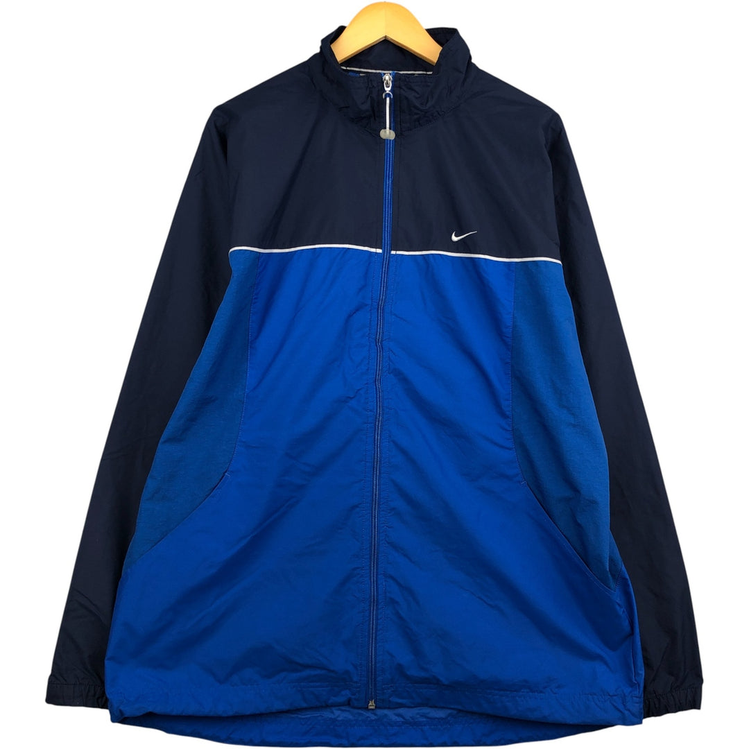 00'S Nike Nylon Jacket Men's Size L Nylon blue type Vintage Second Hand