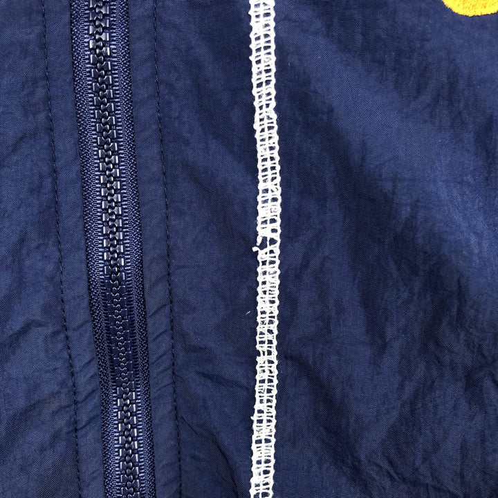 90'S Nike Back Logo Padded Hoodie/Puffer Jacket, Men's Size L, Vintage Nylon navy blue type Vintage Second Hand