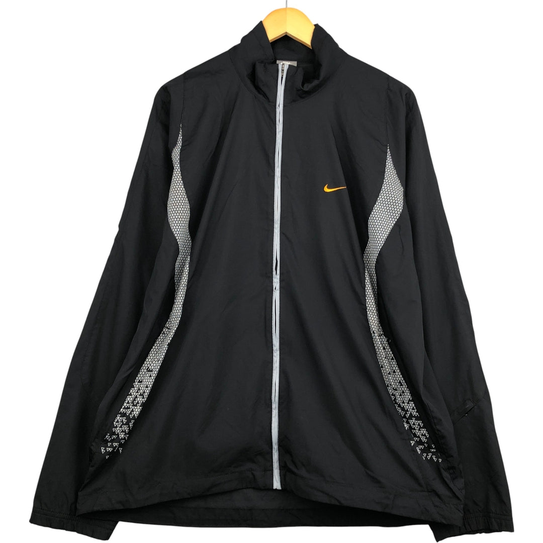 2000'S Nike Shox Windbreaker, Men's XL polyester black type Vintage Second Hand