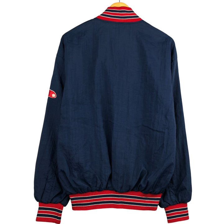 Starter MLB Boston Red Sox Nylon Varsity Jacket, Men's Medium Nylon navy blue type Vintage Second Hand