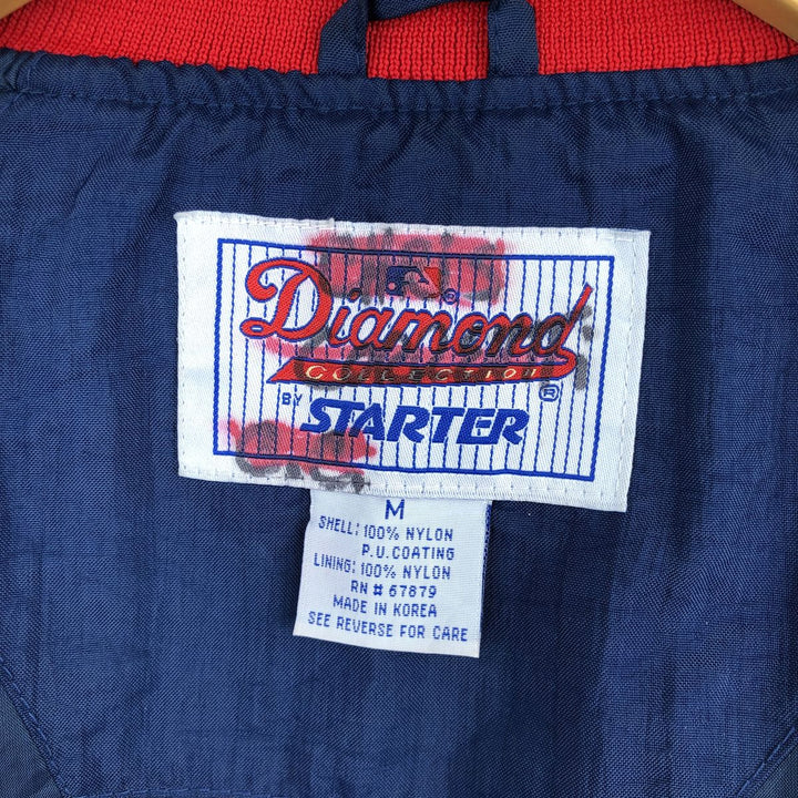 Starter MLB Boston Red Sox Nylon Varsity Jacket, Men's Medium Nylon navy blue type Vintage Second Hand