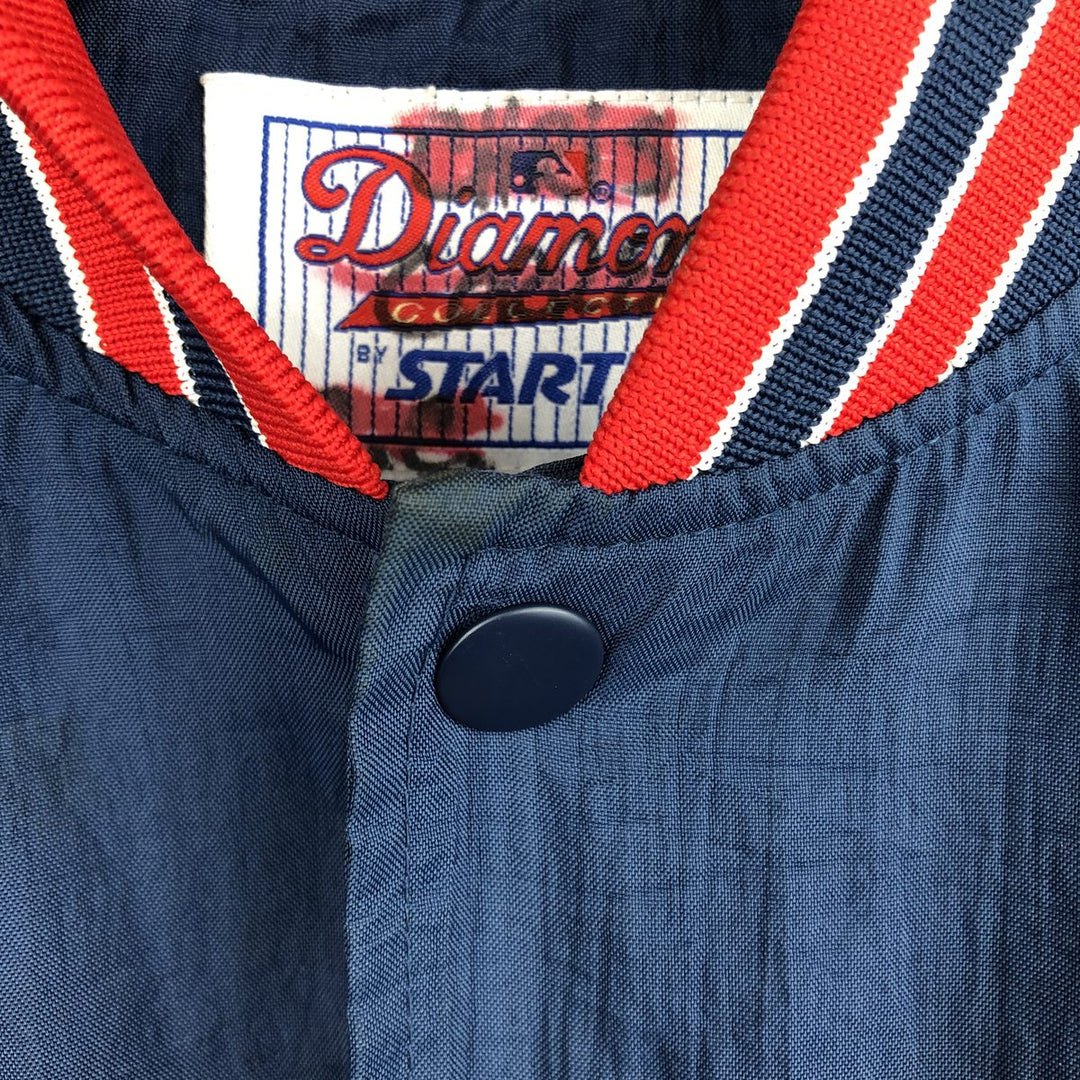 Starter MLB Boston Red Sox Nylon Varsity Jacket, Men's Medium Nylon navy blue type Vintage Second Hand