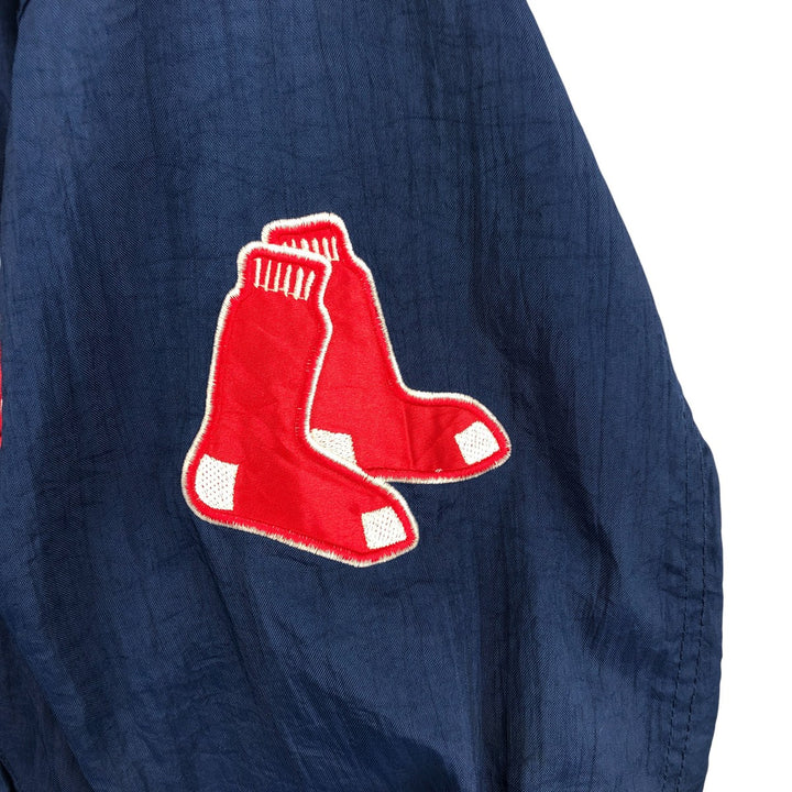 Starter MLB Boston Red Sox Nylon Varsity Jacket, Men's Medium Nylon navy blue type Vintage Second Hand