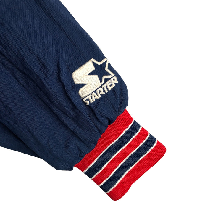 Starter MLB Boston Red Sox Nylon Varsity Jacket, Men's Medium Nylon navy blue type Vintage Second Hand