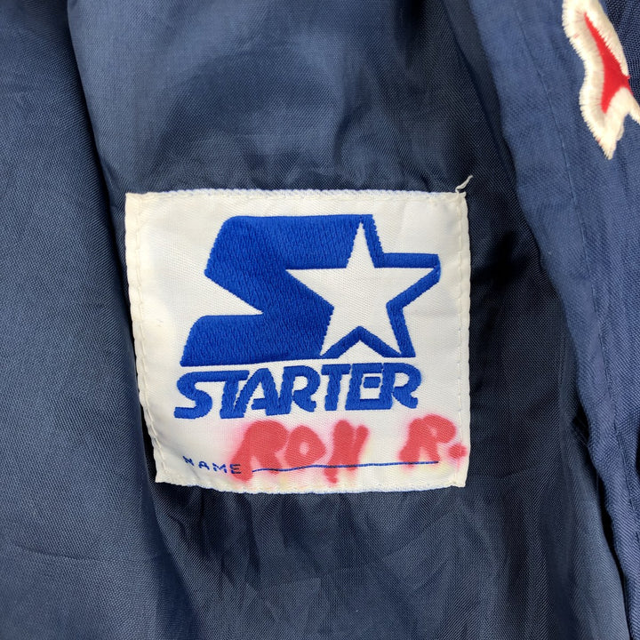 Starter MLB Boston Red Sox Nylon Varsity Jacket, Men's Medium Nylon navy blue type Vintage Second Hand