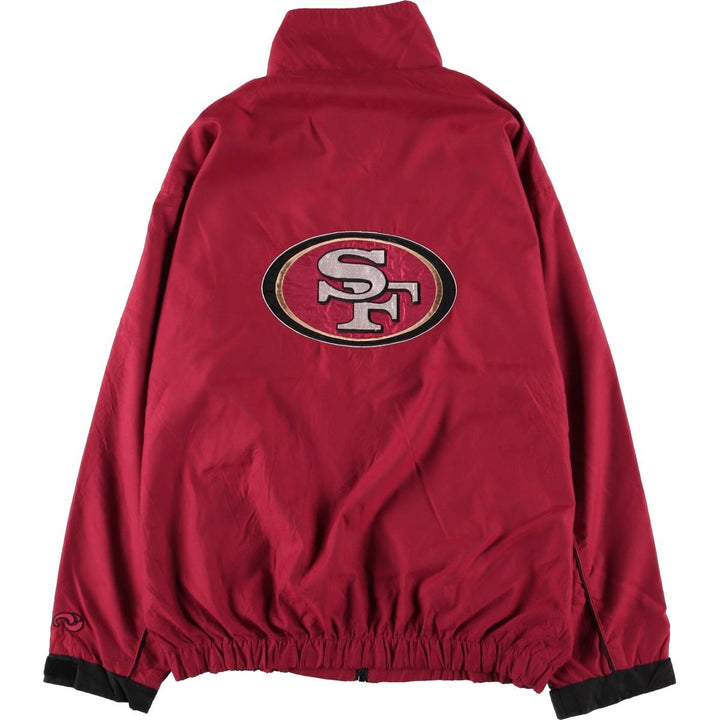 Unique NFL San Francisco 49ers back logo windbreaker, men's size M, vintage unclear burgundy type Vintage Second Hand