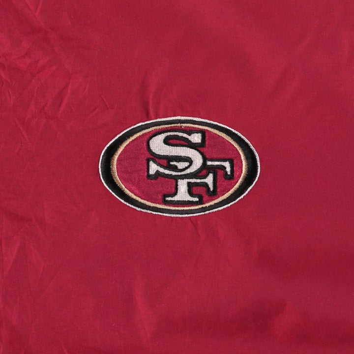Unique NFL San Francisco 49ers back logo windbreaker, men's size M, vintage unclear burgundy type Vintage Second Hand