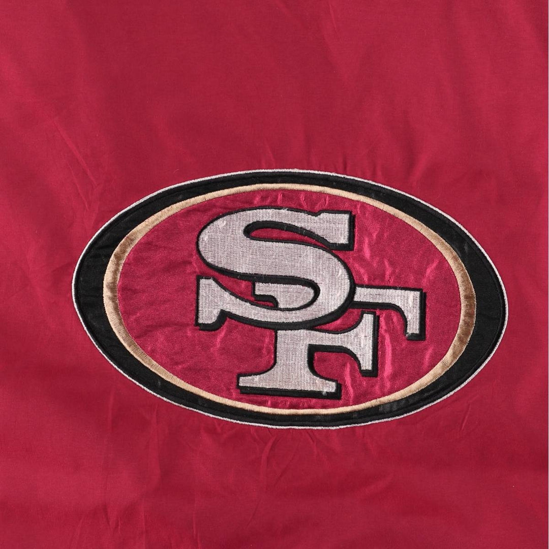 Unique NFL San Francisco 49ers back logo windbreaker, men's size M, vintage unclear burgundy type Vintage Second Hand