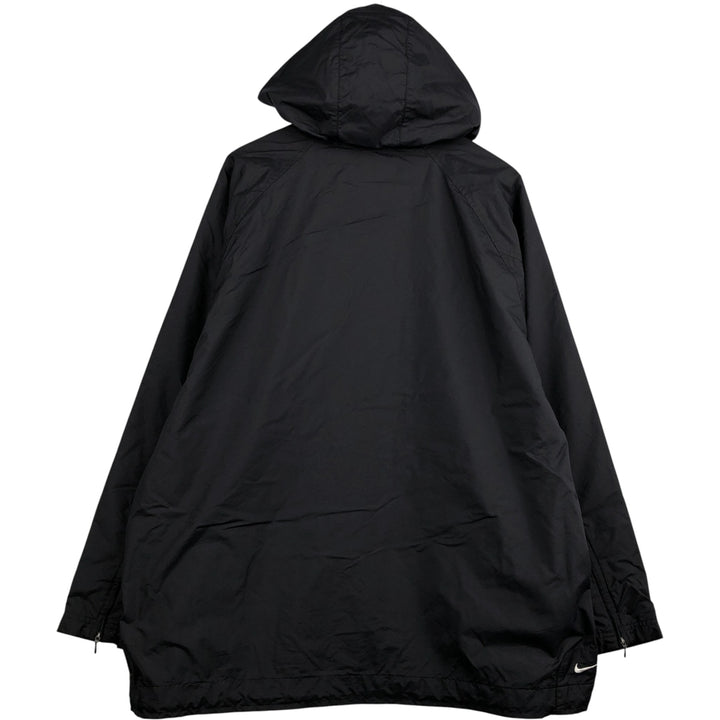 2000'S Nike Half-Zip Hooded Nylon Pullover, Men's XL Nylon black type Vintage Second Hand