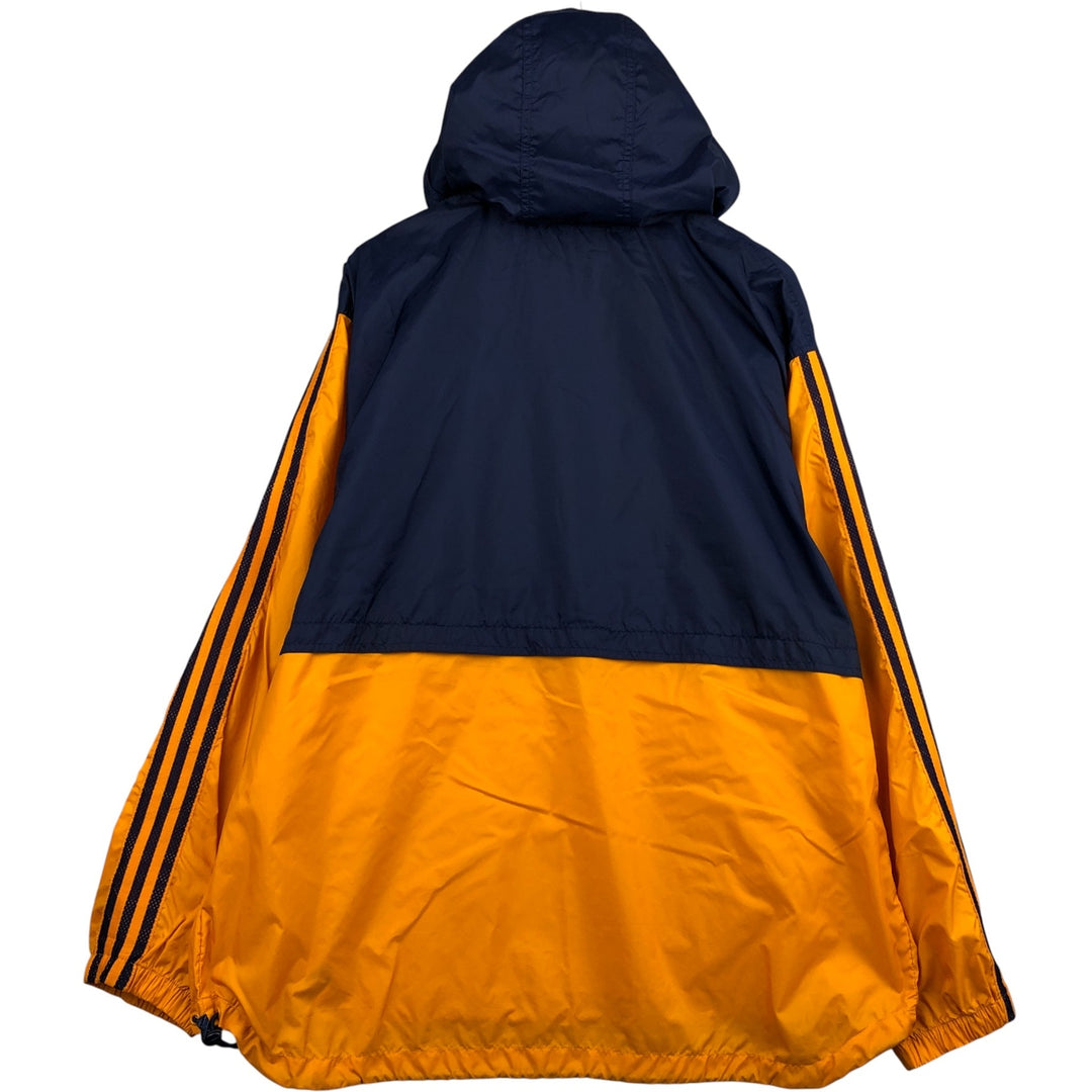 90'S Adidas Anorak Parka, Men's, Size L, Vintage Nylon navy blue type Vintage Second Hand