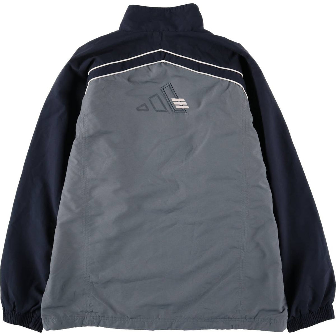 00'S adidas windbreaker, men's size S polyester gray type Vintage Second Hand