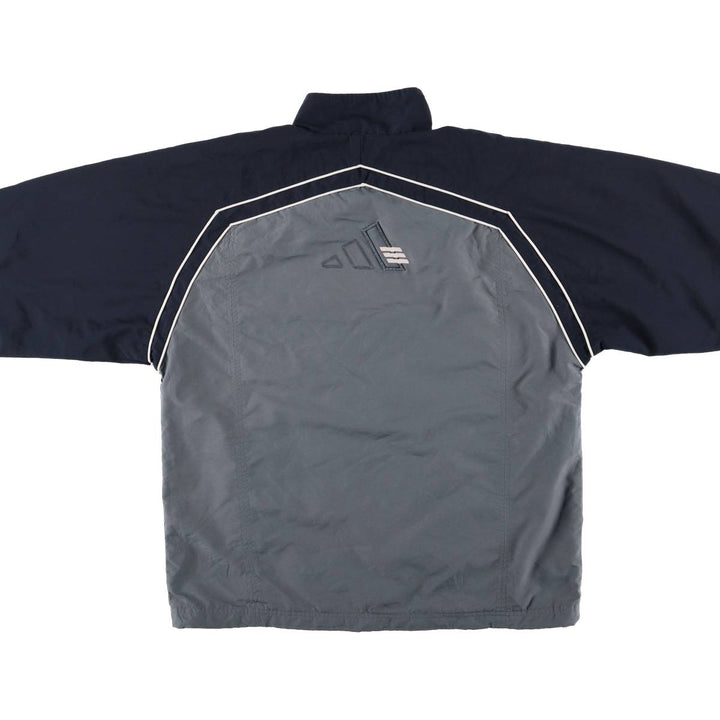 00'S adidas windbreaker, men's size S polyester gray type Vintage Second Hand