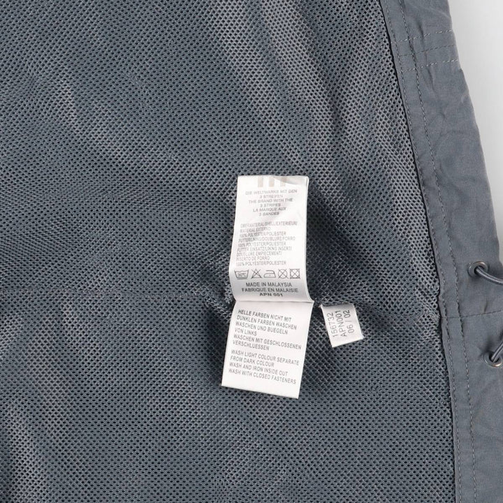 00'S adidas windbreaker, men's size S polyester gray type Vintage Second Hand