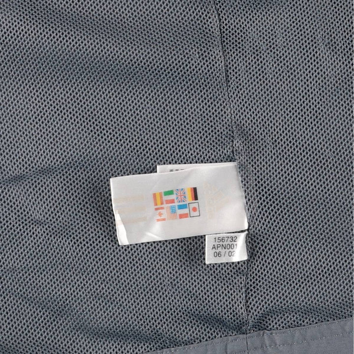 00'S adidas windbreaker, men's size S polyester gray type Vintage Second Hand
