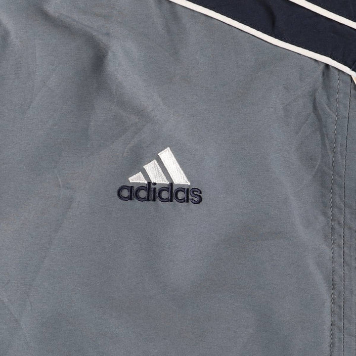 00'S adidas windbreaker, men's size S polyester gray type Vintage Second Hand