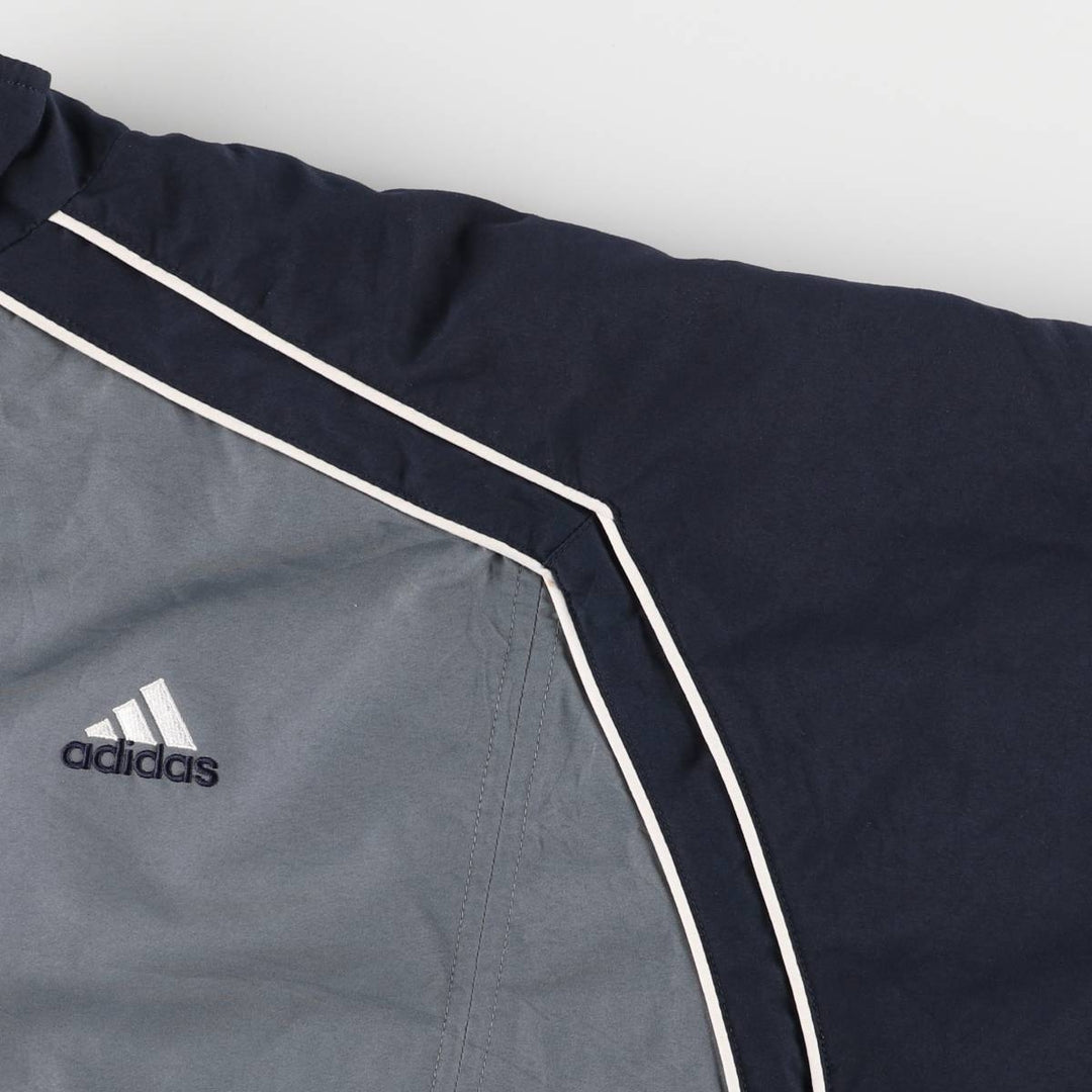 00'S adidas windbreaker, men's size S polyester gray type Vintage Second Hand
