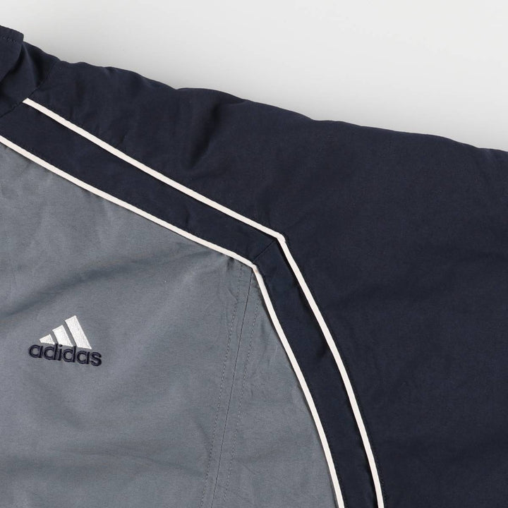 00'S adidas windbreaker, men's size S polyester gray type Vintage Second Hand