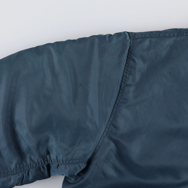 Civilian Alpha MA-1 style padded military flight jacket, men's size L unclear navy blue type Vintage Second Hand