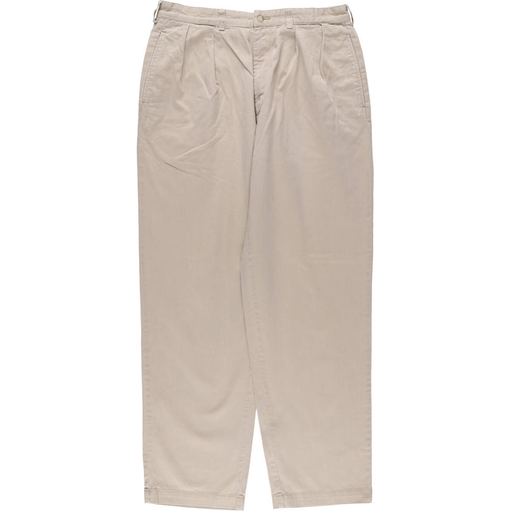 Ralph Lauren POLO RALPH LAUREN ANDREW PANT Two-pleat chino pants Men's size W34 cotton Beige type Vintage Second Hand