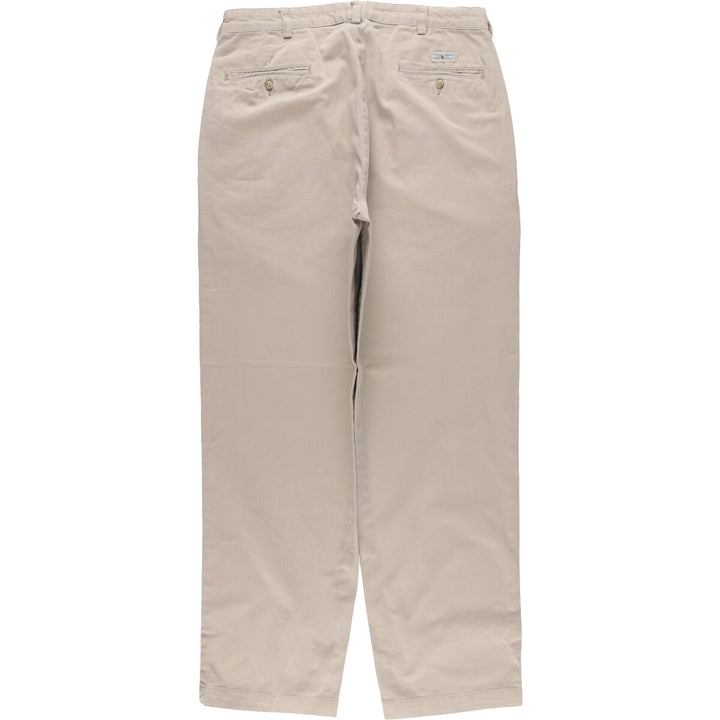 Ralph Lauren POLO RALPH LAUREN ANDREW PANT Two-pleat chino pants Men's size W34 cotton Beige type Vintage Second Hand