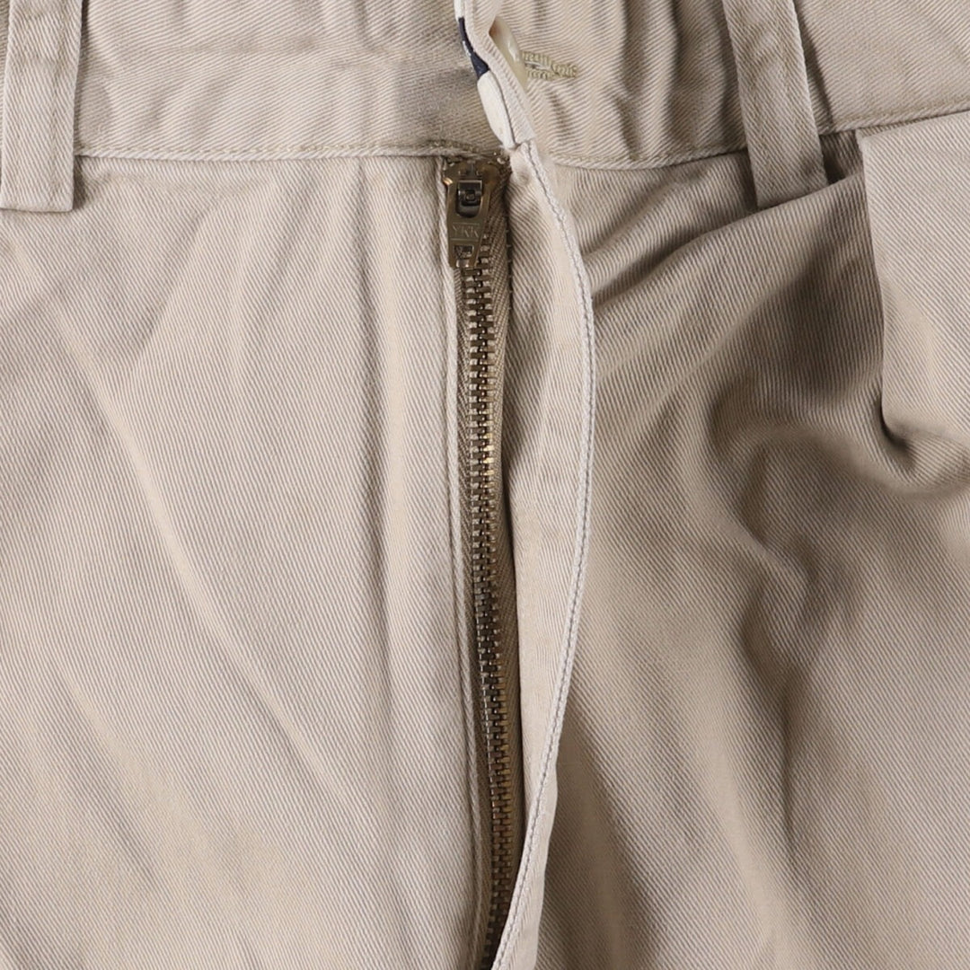 Ralph Lauren POLO RALPH LAUREN ANDREW PANT Two-pleat chino pants Men's size W34 cotton Beige type Vintage Second Hand