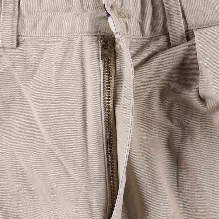 Ralph Lauren POLO RALPH LAUREN ANDREW PANT Two-pleat chino pants Men's size W34 cotton Beige type Vintage Second Hand