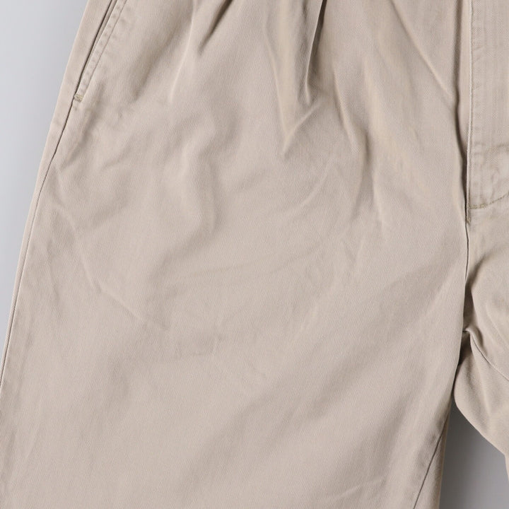 Ralph Lauren POLO RALPH LAUREN ANDREW PANT Two-pleat chino pants Men's size W34 cotton Beige type Vintage Second Hand