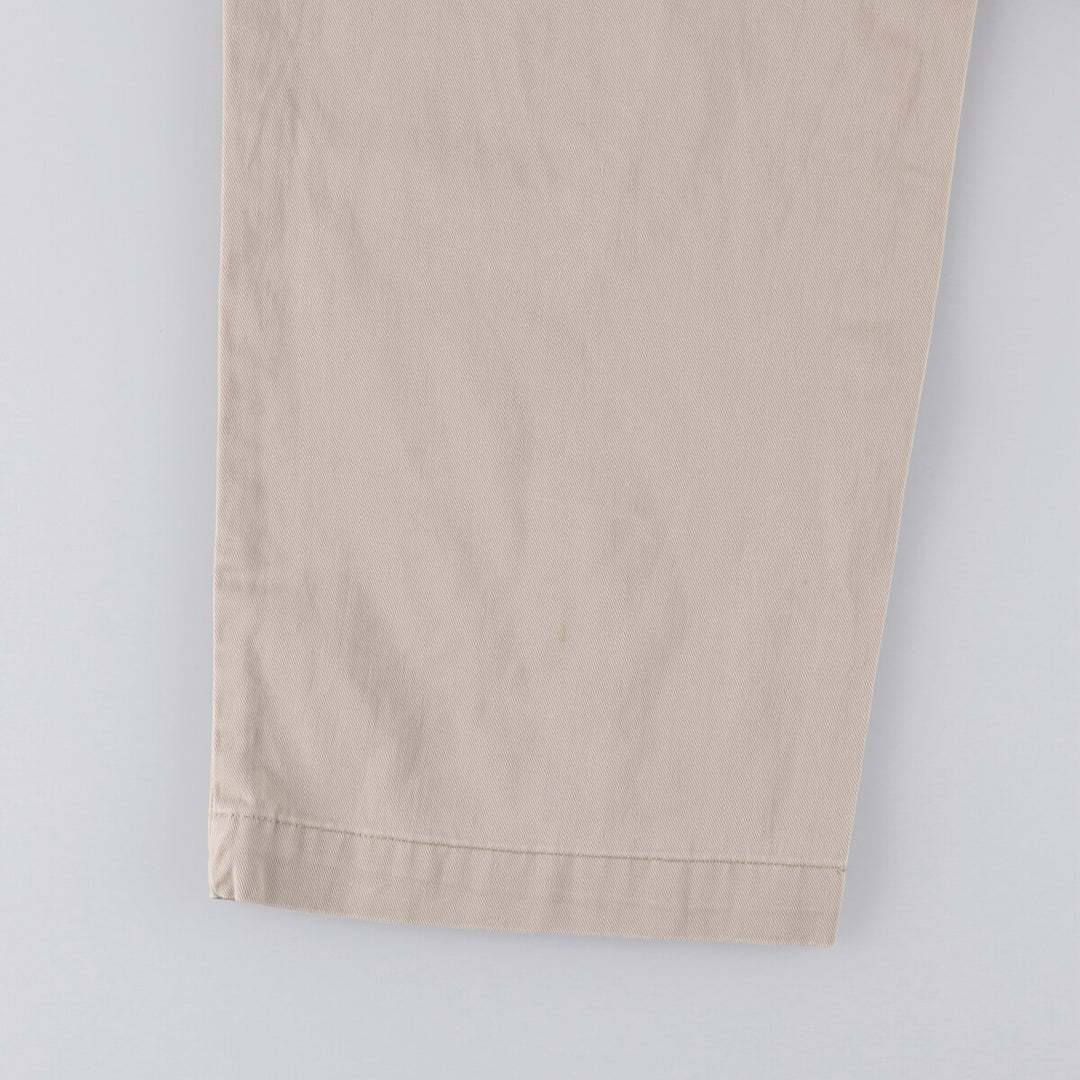 Ralph Lauren POLO RALPH LAUREN ANDREW PANT Two-pleat chino pants Men's size W34 cotton Beige type Vintage Second Hand