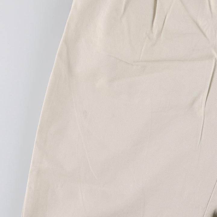 Ralph Lauren POLO by Ralph Lauren ANDREW PANT Two-pleat chino pants for men, equivalent to W34 cotton ivory Vintage Second Hand