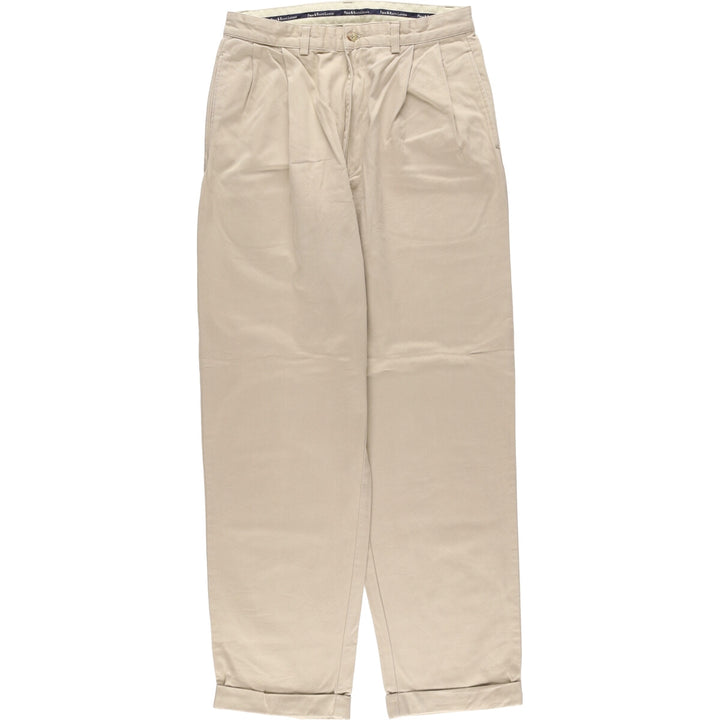 Ralph Lauren Polo Ralph Lauren HAMMONO PANT Two-pleat Chino Pants Men's Size W31 cotton Beige type Vintage Second Hand