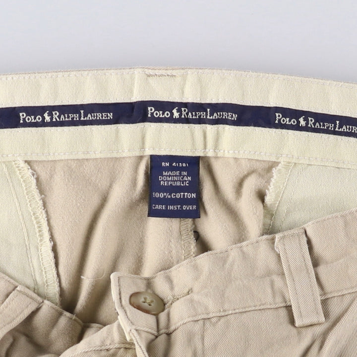 Ralph Lauren Polo Ralph Lauren HAMMONO PANT Two-pleat Chino Pants Men's Size W31 cotton Beige type Vintage Second Hand