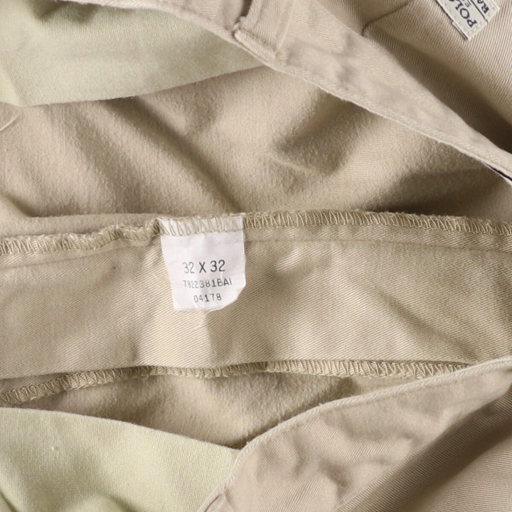 Ralph Lauren Polo Ralph Lauren HAMMONO PANT Two-pleat Chino Pants Men's Size W31 cotton Beige type Vintage Second Hand