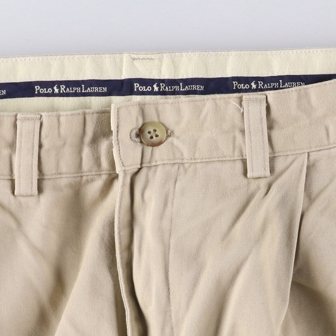 Ralph Lauren Polo Ralph Lauren HAMMONO PANT Two-pleat Chino Pants Men's Size W31 cotton Beige type Vintage Second Hand